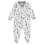 HonestBaby Sleep & Play Footed One-Piece Pajama Sleeper 100% Organic Cotton, Baby Boys