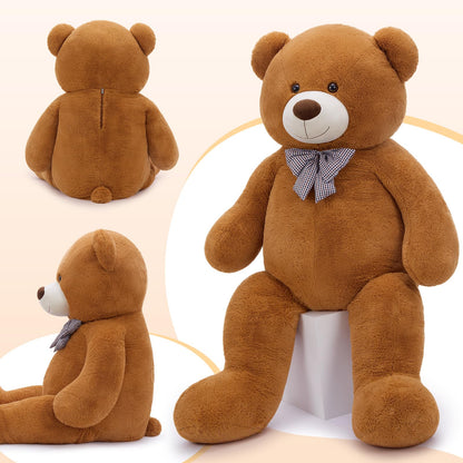 MaoGoLan Giant Big Teddy Bear 4 Feet 47 inch Life Size Tan Plush Bear Brown Stuffed Animal for Children Boyfriend