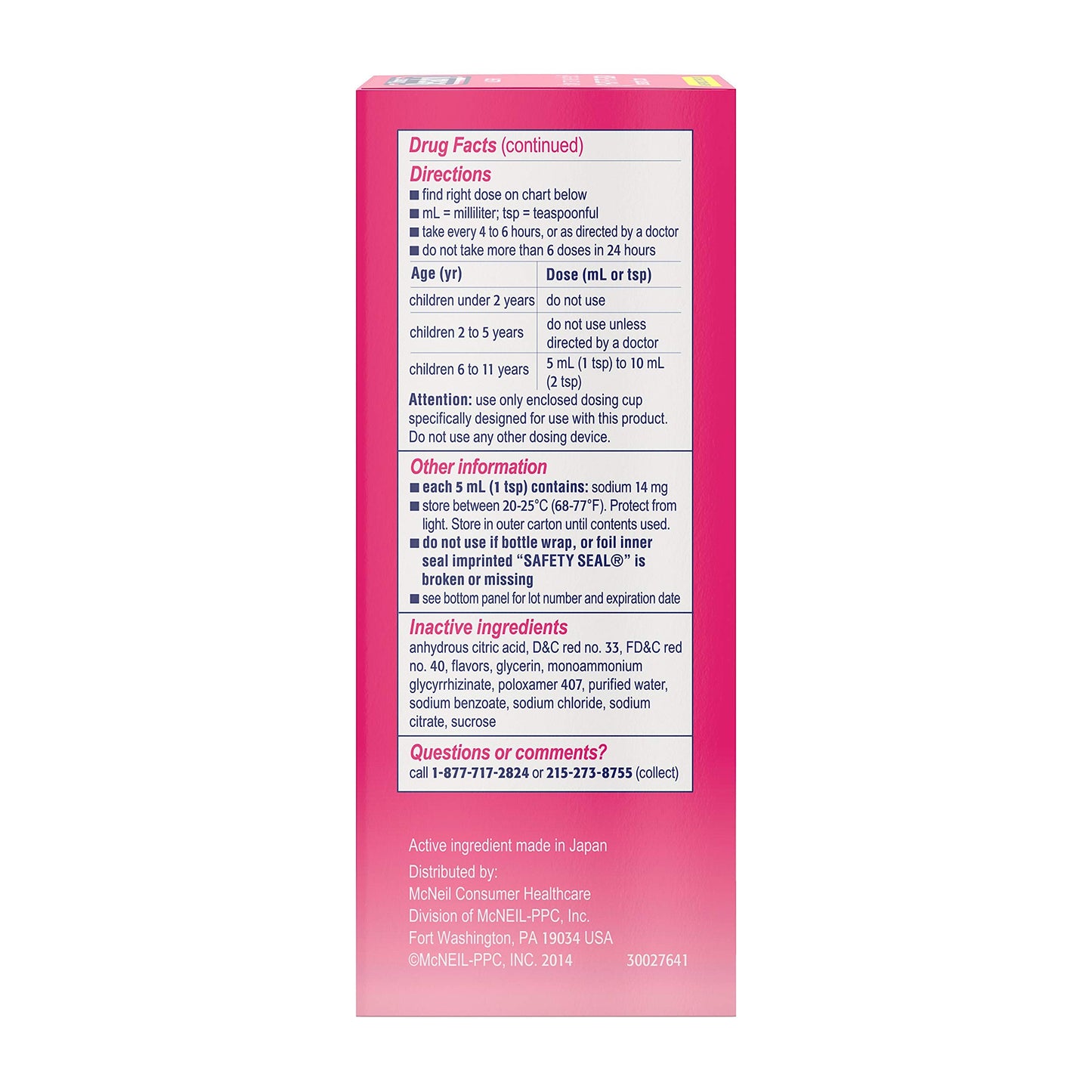 Benadryl Children's Dye-Free Allergy Relief Liquid + 12.5 mg Diphenhydramine HCl, Antihistamine Allergy Medicine for Kids Helps Relieve Runny Nose & Sneezing, Bubble Gum Flavor, 8 fl. oz