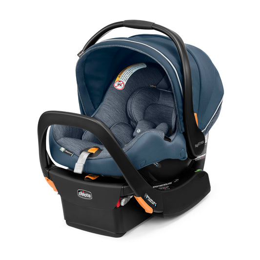 Chicco KeyFit® Max ClearTex® Infant Car Seat and Base, Rear-Facing Seat for Infants 4-30 lbs., Infant Head and Body Support, Compatible with Chicco Strollers, Baby Travel Gear | Lupine/Purple