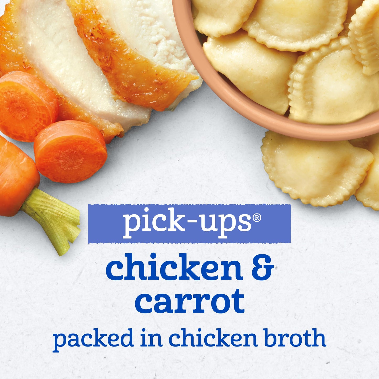 Gerber Pick-Ups Chicken and Parmesan Cheese Ravioli in Tomato Sauce Toddler Meals, 4.5 Oz Tray (Pack of 8)