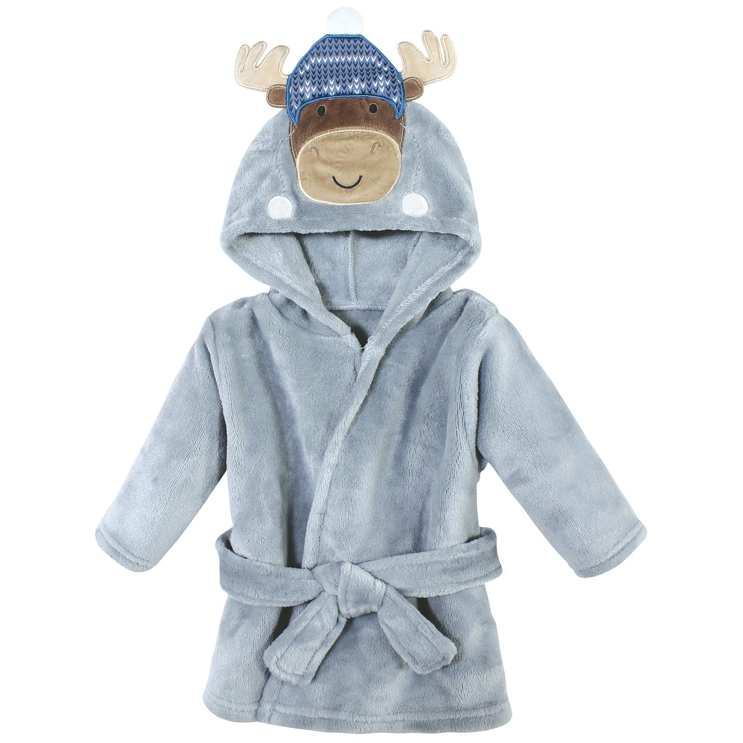 Hudson Baby Unisex Baby Plush Animal Face Bathrobe