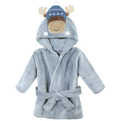 Hudson Baby Unisex Baby Plush Animal Face Bathrobe