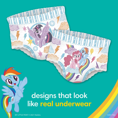 Pampers Training Pants - Easy Ups Girls & Boys - Size 5T-6T, 84 Count, Easy Pull Up & Down Design, My Little Pony Potty Underwear (Packaging May Vary)