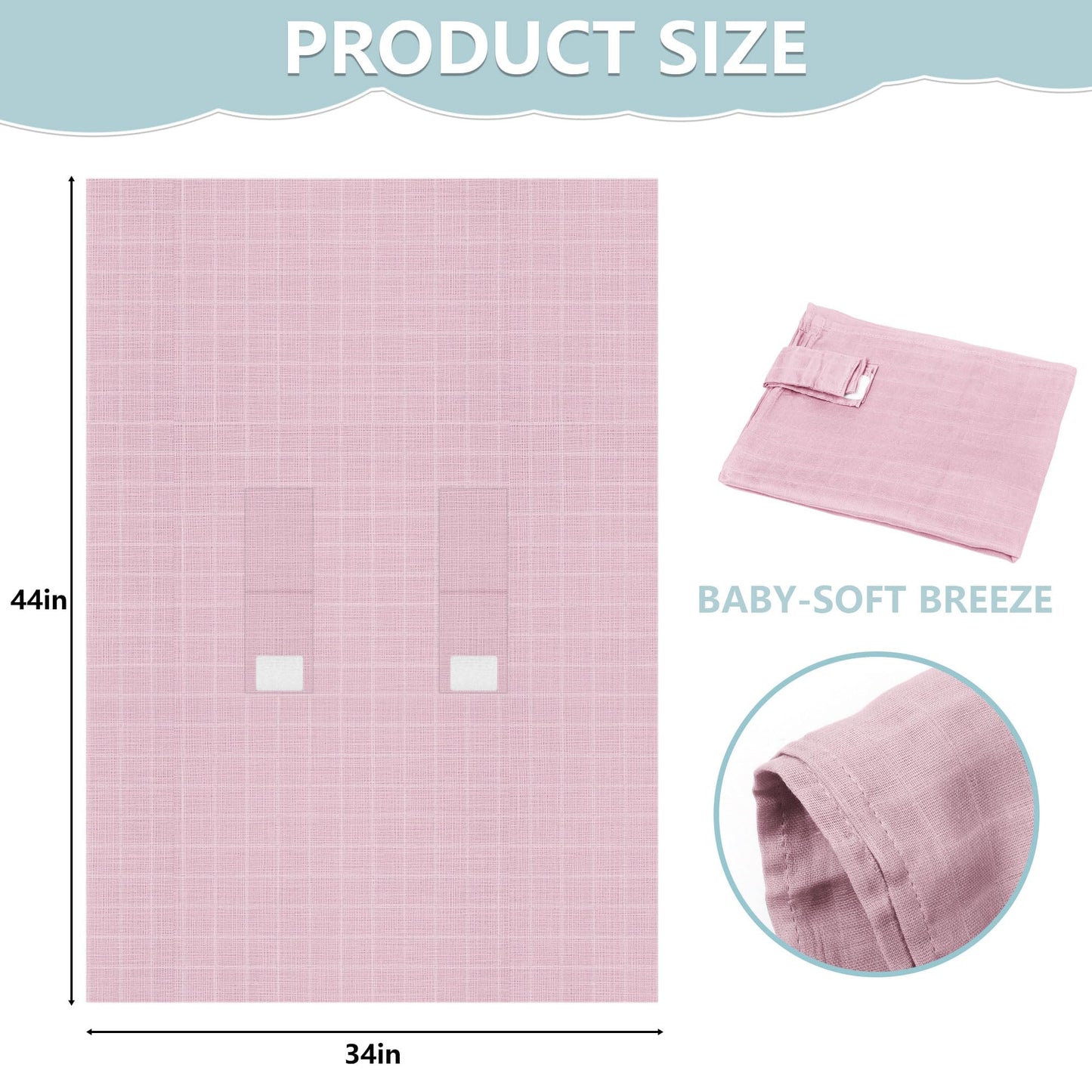 Baby Car Seat Cover, 100% Muslin Carseat Cover, Universal Carseat Covers Baby, Infant Car Seat Cover for Sun, Bug, and Comfort Protection (Green)