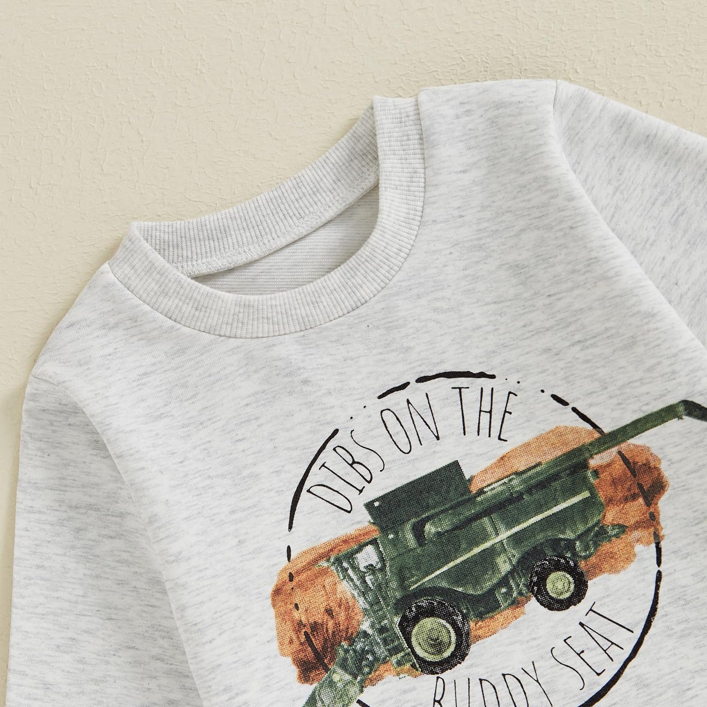 Toddler Baby Boy Fall Winter Outfits Tractor Print Long Sleeve Sweatshirt Pants Set Kids Sweatsuit Clothes