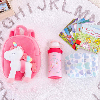 Lazada Girls Backpack with Doll Toddler Toys Baby Girls Gifts Rag Dolls 9.5“
