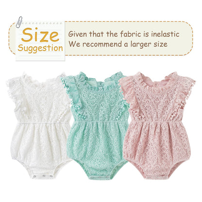 Simplee kids Baby Girl Kint Romper Fall Sleeveless Pompoms Rompers Newborn Little Girl Overall Jumpsuit Outfits