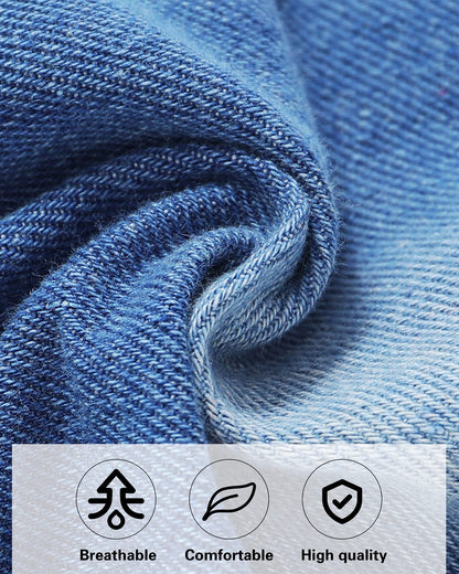 WESIDOM Baby Boy Clothes, Long Sleeve Printing Hoodie With Jeans Pants Outfits Set