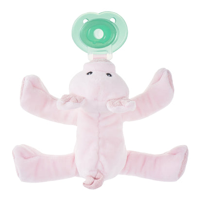 Nookums Paci-Plushies Buddies - Alligator Pacifier Holder - Adapts to Name Brand Pacifiers, Suitable for All Ages, Plush Toy Includes Detachable Pacifier