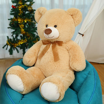 51 inch Big Teddy Bear Cute Giant Stuffed Animals Soft Plush Toy for Girlfriend Kids for Birthday Christmas Valentine's Day