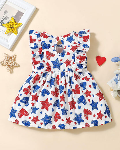 Mioglrie Baby Girl Dress Summer Girl Clothes Infant Outfits Ruffle Sleeveless Sundress Playwear Cute Dresses for Girls