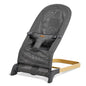 Foldable Baby Bouncer, Baby Seat with 3 Adjustable Heights, Portable Newborn Rocker, Ergonomic Bouncy Seat for Natural Bounce, Bouncer for Babies 0-6 Months, Soft Cotton (Beige)