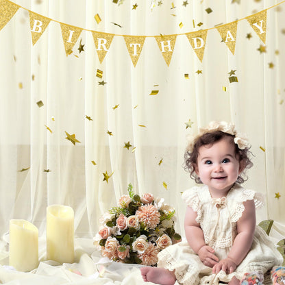 Champagne Tulle Backdrop Curtain for Parties Wedding 10ft×8ft Champagne Sheer Backdrop Curtains for Baby Shower Bridal Shower Reception Birthday Party Christmas Photoshoot Decorations 2 Panels