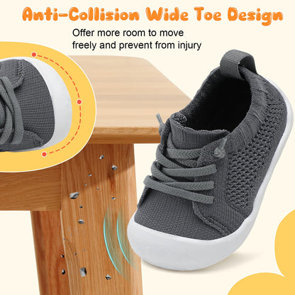 JIASUQI Baby Shoes for Toddler Boys Girls Sneakers Slip on Walking Shoes for Babies