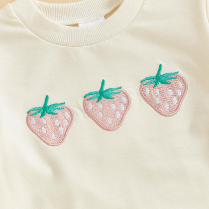 Kupretty Baby Girl Clothes Toddler Fall Winter Outfit Ruffles Crewneck Bow Pullover Sweatshirt + Joggers Pants Set