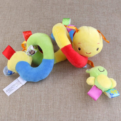 Uonlytech Crib Hanging Rattles Toys, Toy Hanging Rattles Spiral Stroller Crib Cot Toy Spiral Toy Pram Hanging for Babies Boys and Girls