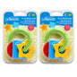 Dr. Brown's AquaCool Water-Filled Baby Teether, Cools & Massages Sore Gums, BPA Free, Pineapple and Apple, 2 Pack, 3m+