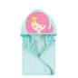 Hudson Baby Unisex Baby Cotton Animal Face Hooded Towel, Pretty Elephant, One Size