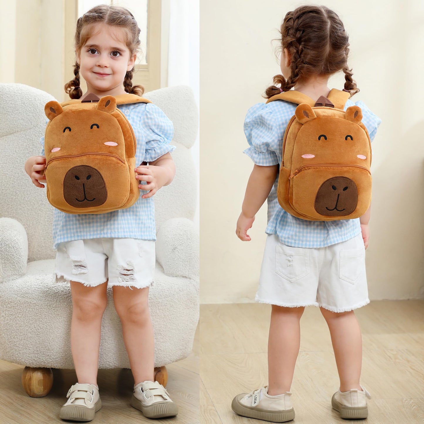 Toddler Backpack for Girls Boys School Small Backpacks Toddler Back Pack Stuffed Animal Backpack Kawaii Kids Mini School Bag Preschool Age 2-4 Unicorn