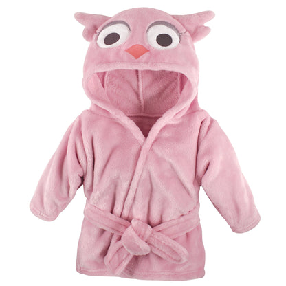Hudson Baby Unisex Baby Plush Animal Face Bathrobe