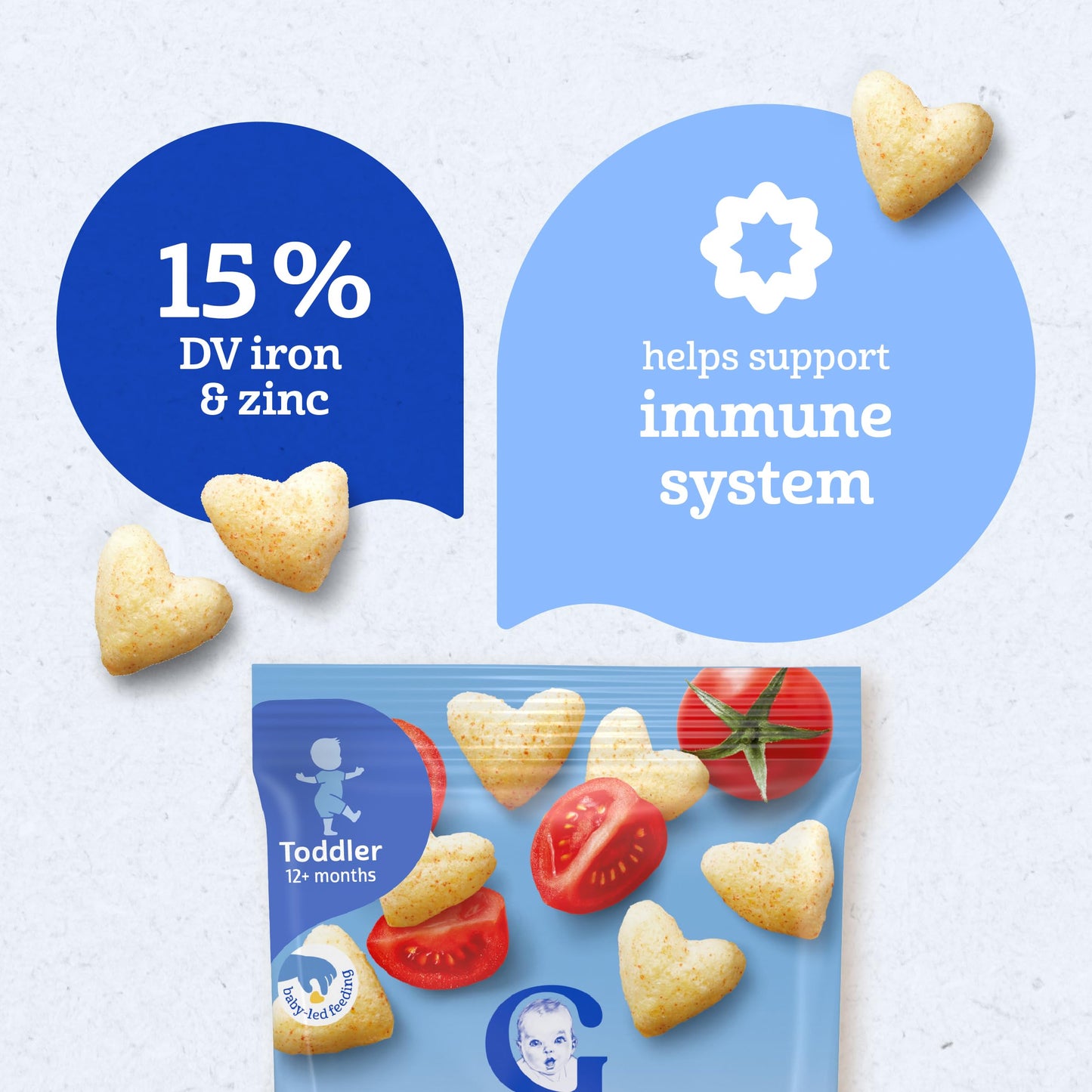 Gerber Baby Snacks Puffs Variety Pack, Banana & Strawberry Apple, 1.48 Ounce - 2 count of four packs, Package may vary, 1.48 Ounce (Pack of 8)