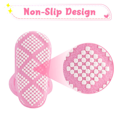 Pro Goleem Fleece Baby Booties, Warm Cozy Baby Slippers, Stay On Sock Shoes, Easy to Put on, Unisex Baby Gifts, Soft Non-Slip Adjustable Newborn Boots for Boys and Girls