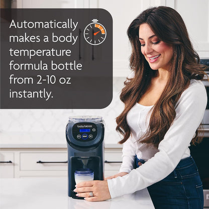Baby Brezza Formula Pro Mini Baby Formula Mixer Machine Fits Small Spaces and is Portable for Travel– Bottle Makers Makes The Perfect Bottle for Your Infant On The Go, Charcoal