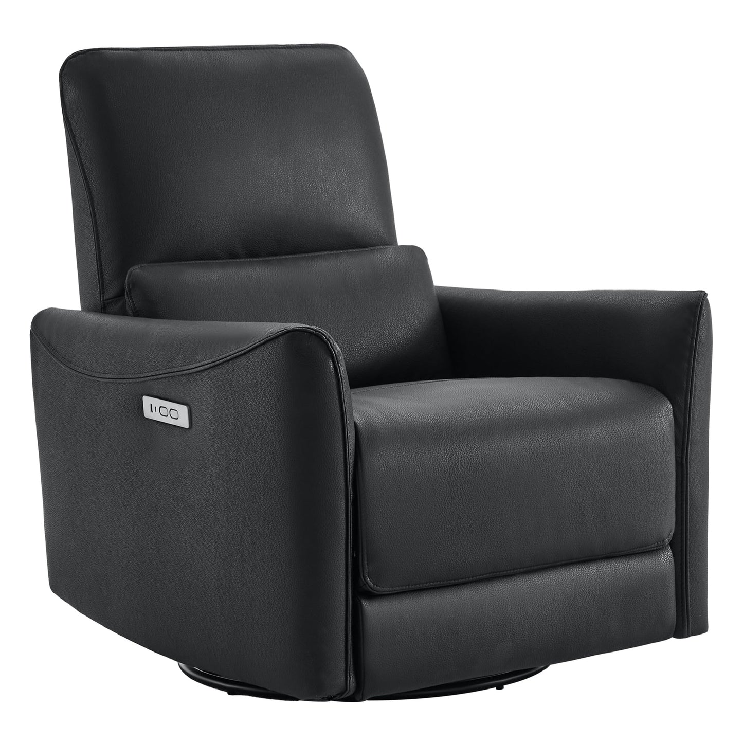CHITA Power Recliner Chair Swivel Glider, FSC Certified Upholstered Living Room Nursery Reclining Sofa Chair with Lumbar Support, Linen