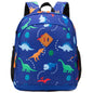 Toddler Backpack for Boys, 12 Inch Kids Dinosaur Backpack for Preschool or Kindergarten, Black