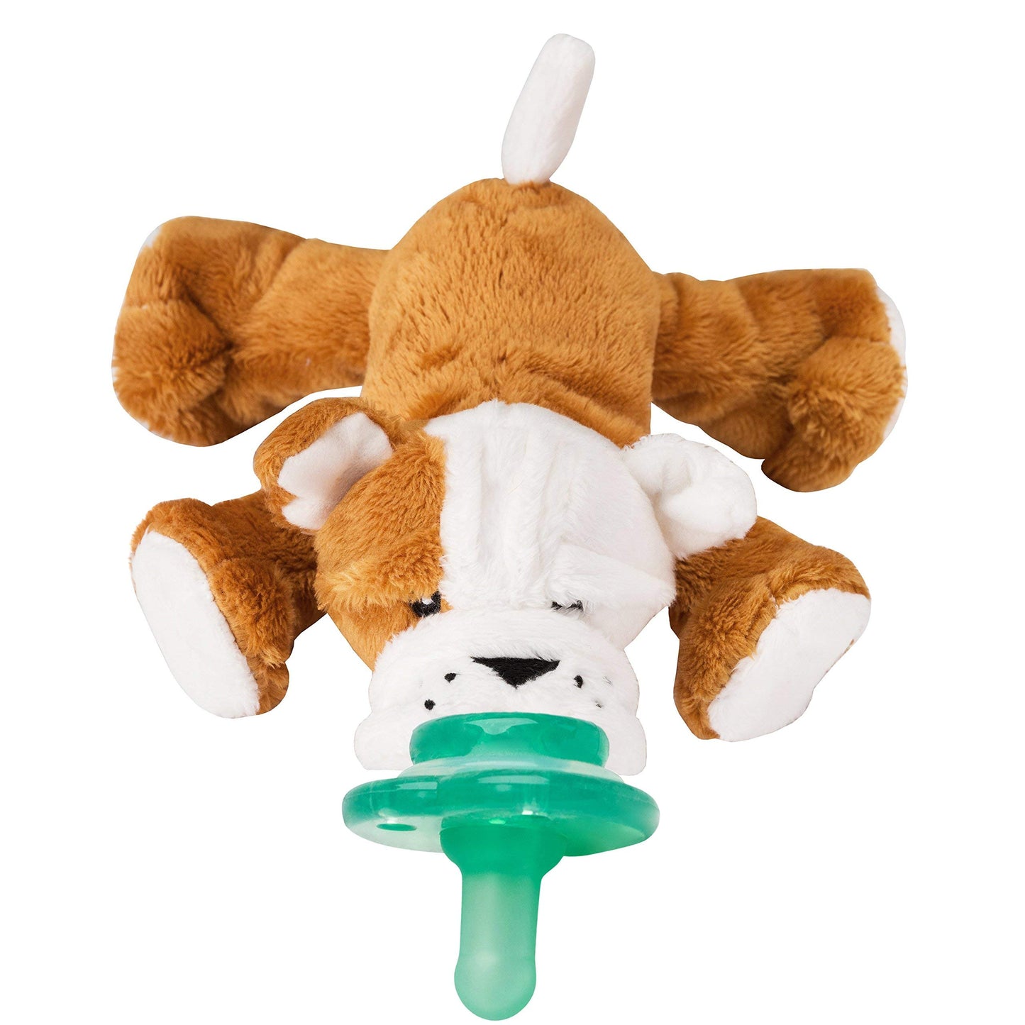 Nookums Paci-Plushies Buddies - Alligator Pacifier Holder - Adapts to Name Brand Pacifiers, Suitable for All Ages, Plush Toy Includes Detachable Pacifier