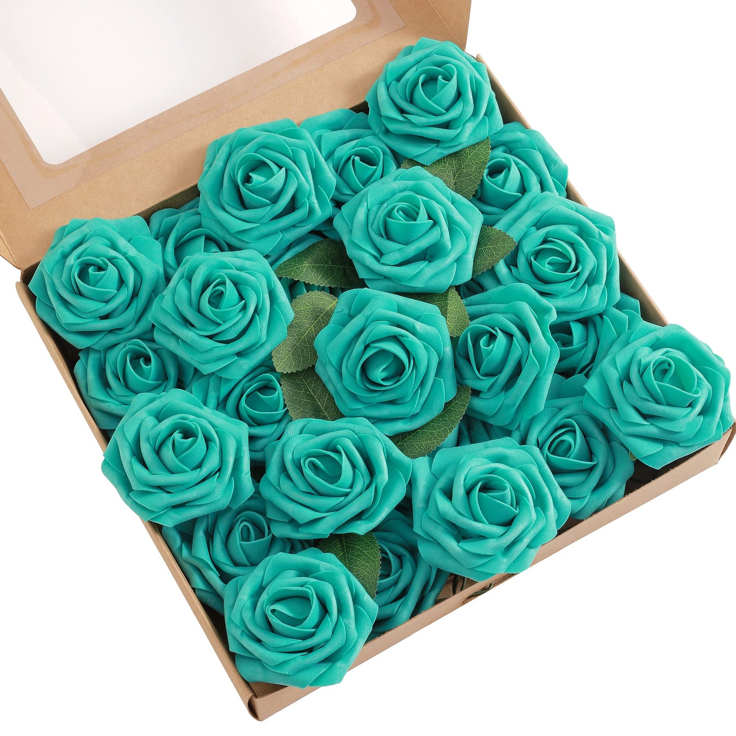 Artificial Flowers Combo, Fake Flowers for DIY Tables Centerpieces Baby Shower Bridal Shower Wedding Bouquet Arrangements Party Candle Holder Cake Decor Flower Home Decorations