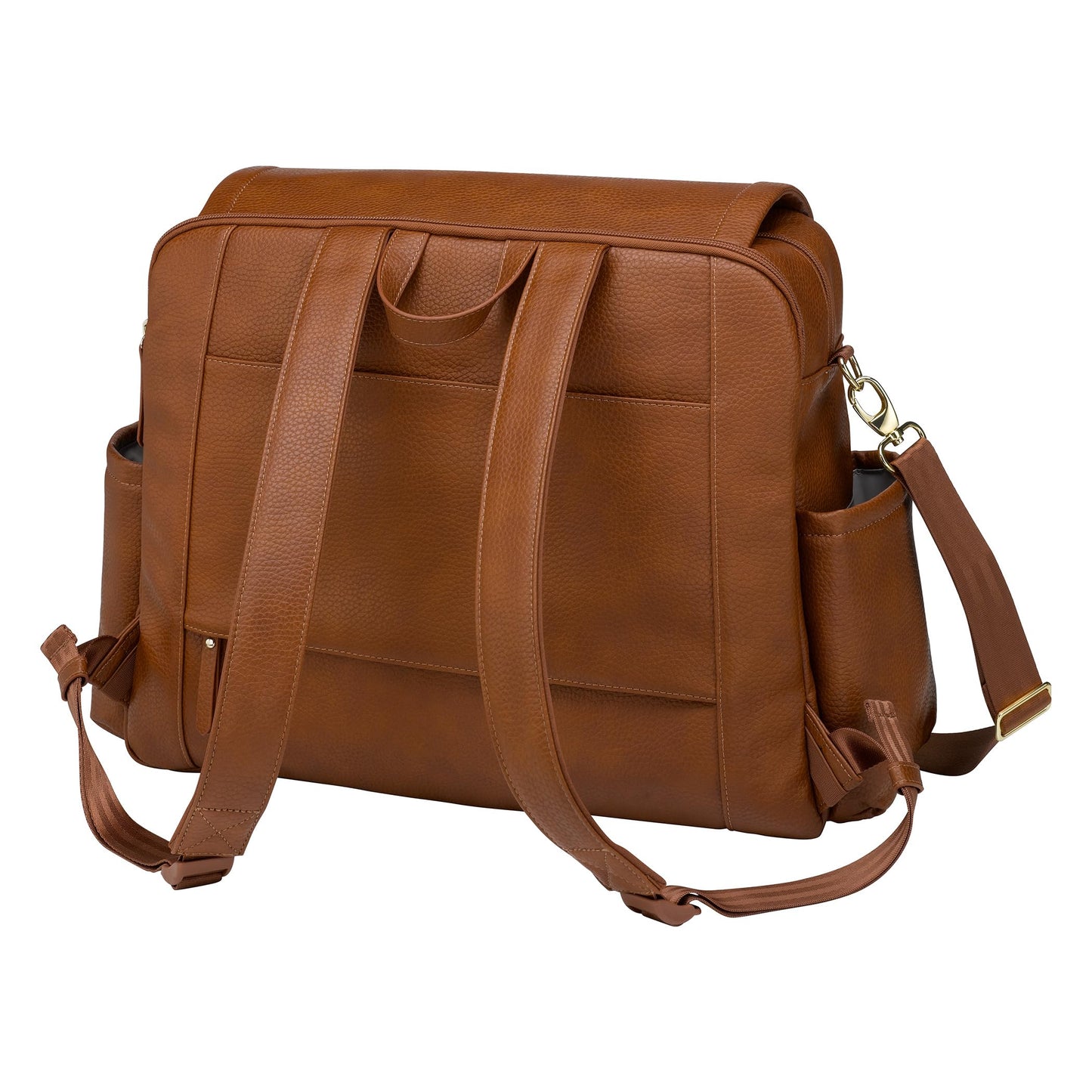 Petunia Pickle Bottom Boxy Backpack Deluxe, Diaper Bag for Parents, Stylish Baby Bag, Spacious Backpack, On-The-Go Moms, Toffee Rose