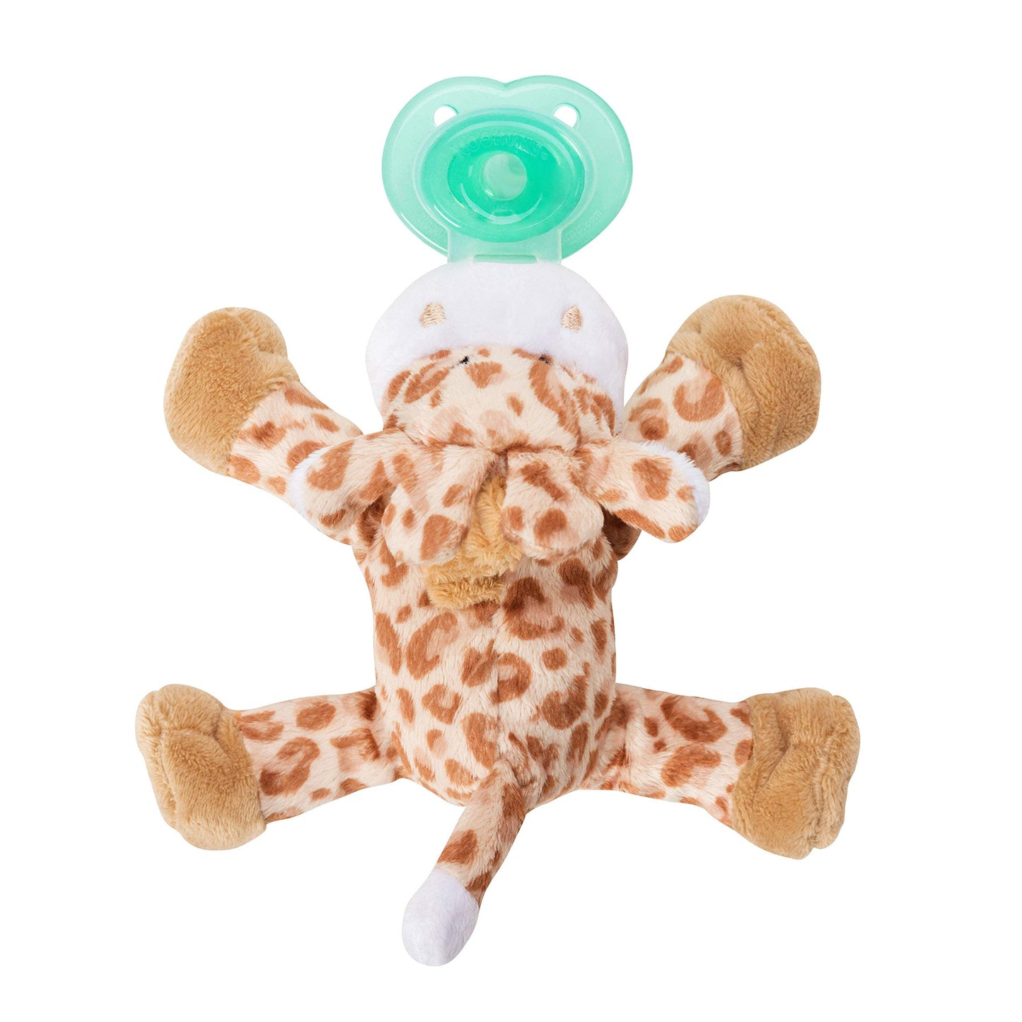 Nookums Paci-Plushies Buddies - Alligator Pacifier Holder - Adapts to Name Brand Pacifiers, Suitable for All Ages, Plush Toy Includes Detachable Pacifier