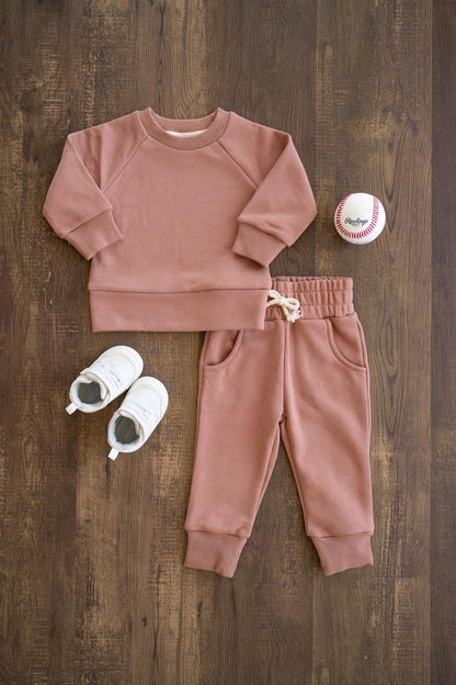 Fall Outfits for Kids and Toddler | Long Sleeve Top and Long Pants Set Baby Sweatsuits