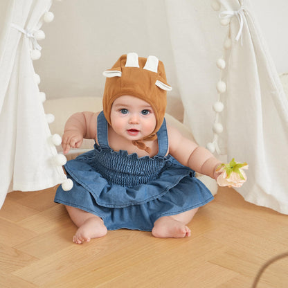 Baby Girls Summer Denim Romper Clothes Dress Newborn Onesie Sunsuit 3 6 9 12 18 Months One-Piece Jumpsuits Outfits