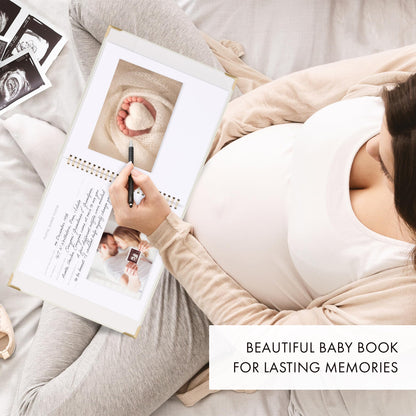 Keepsake Baby Memory Book for Boys and Girls – Timeless First 5 Year Baby Book With Photoslots – Cute Journal Scrapbook or Photo Album - Record a Milestone for Every Event from Birth to Age 5