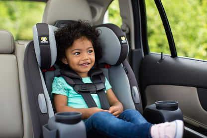 Safety 1st Grow and Go All-in-One Slim Convertible Car Seat, Rear Facing, 5-40 lbs, Forward Facing (30–65 lbs), High Back Booster Seat 40-100 pounds, Dunes Edge