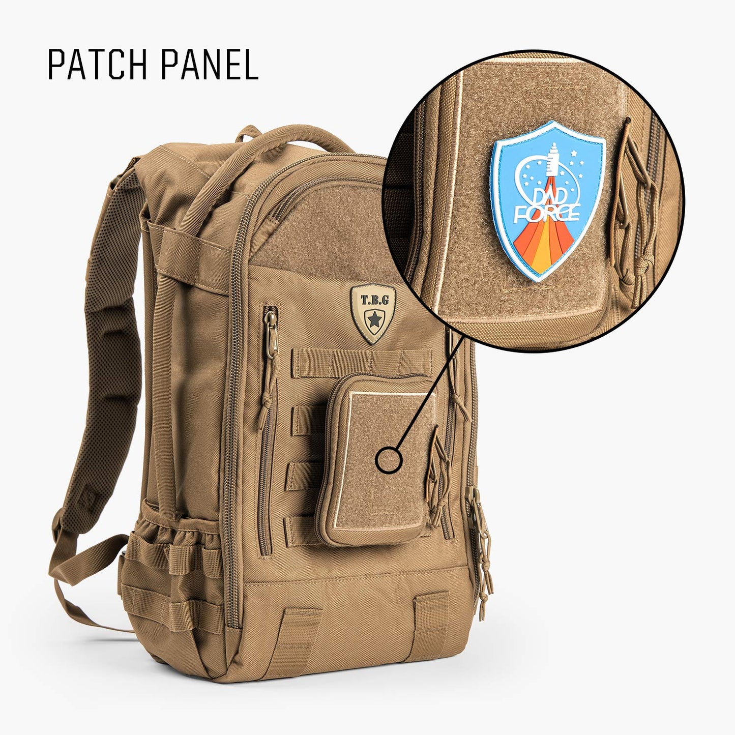 TBG - Dirty Diaper Dump Pouch for Tactical Diaper Bag - Removable & Washable (Coyote Brown)