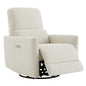 CHITA Power Recliner Chair Swivel Glider, FSC Certified Upholstered Living Room Nursery Reclining Sofa Chair with Lumbar Support, Linen