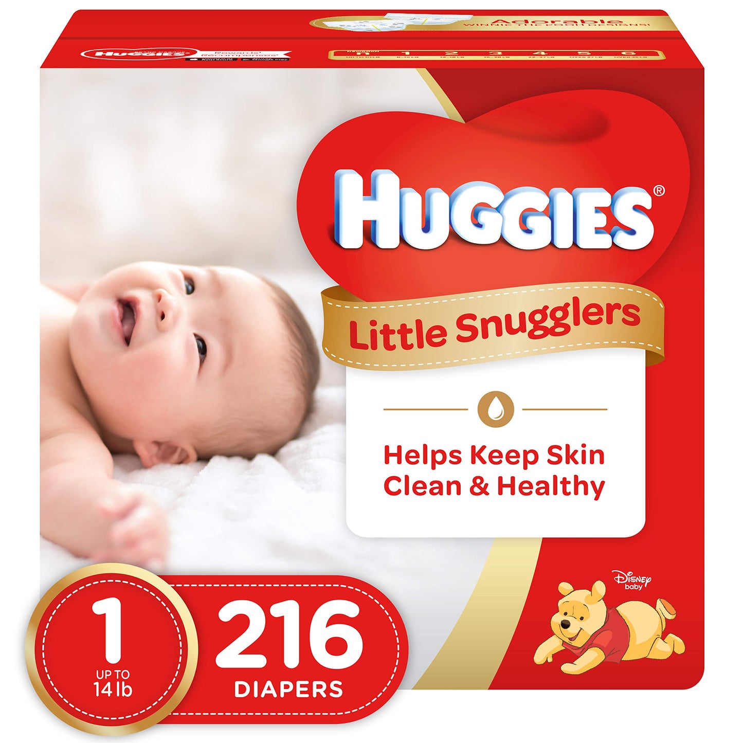 Huggies Newborn Diapers, Little Snugglers Baby Diapers, Size Newborn (up to 10 lbs), 31 Count
