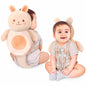 100% Cotton Non-Toxic Hypoallergenic Baby Backpack Head Protection Pillow, Full Head Coverage, Baby Head Pillow for Falling, Secure, Durable, Fox (Orange)