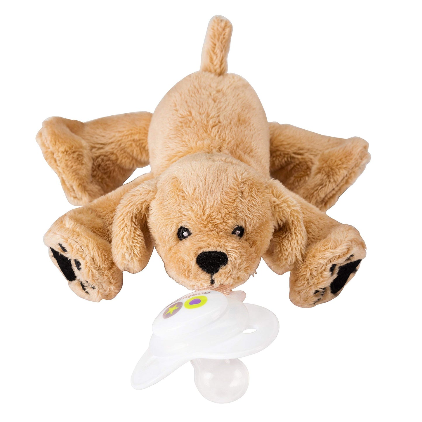 Nookums Paci-Plushies Buddies - Alligator Pacifier Holder - Adapts to Name Brand Pacifiers, Suitable for All Ages, Plush Toy Includes Detachable Pacifier