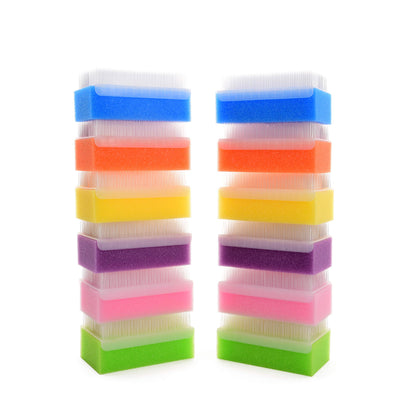 Special Supplies (6 Pack) Baby Bath Sponges Soft Foam Sensory Scrubber with Cradle Cap Bristle Brush - Body, Hair, and Scalp Cleaning - Gentle on Infant, Toddler Sensitive Skin - Great Sensory Feel