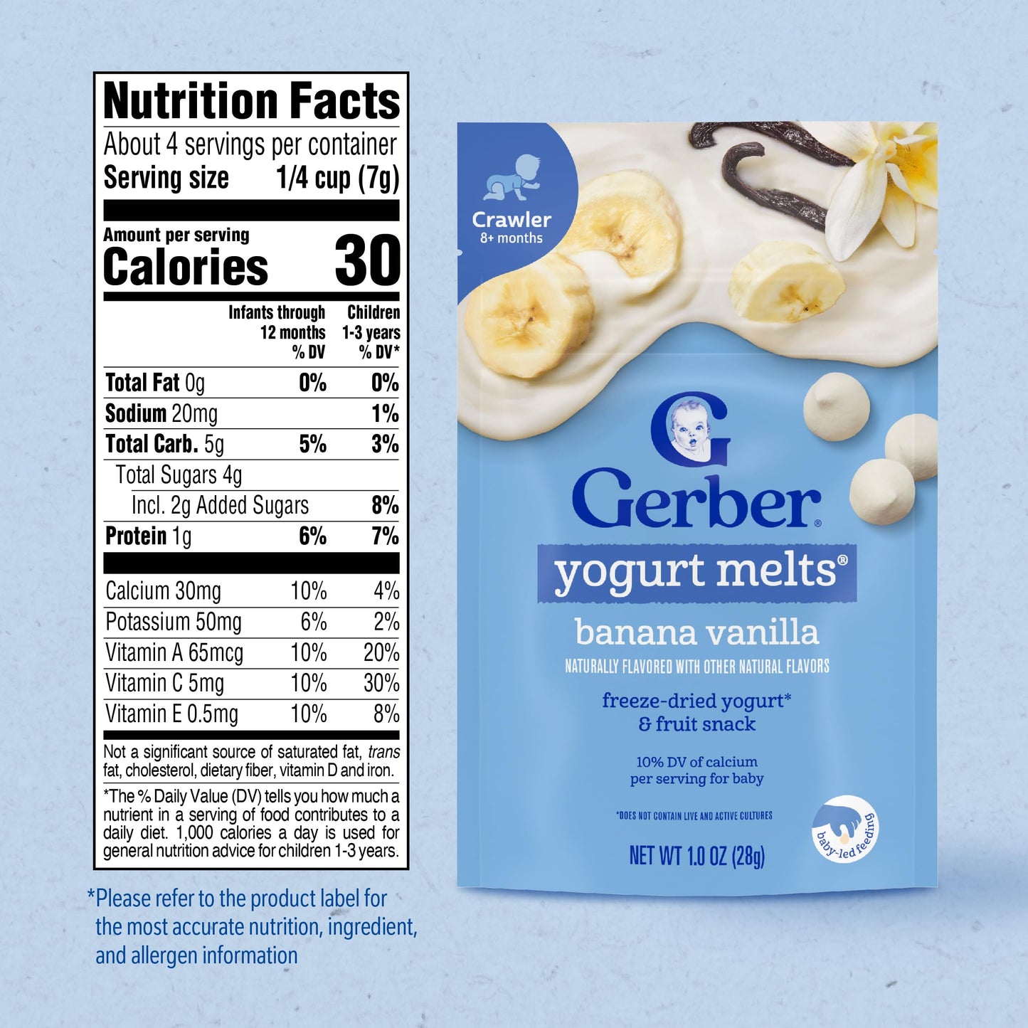 Gerber Baby Snacks Yogurt Melts, Strawberry, 1 Ounce (Pack of 7)