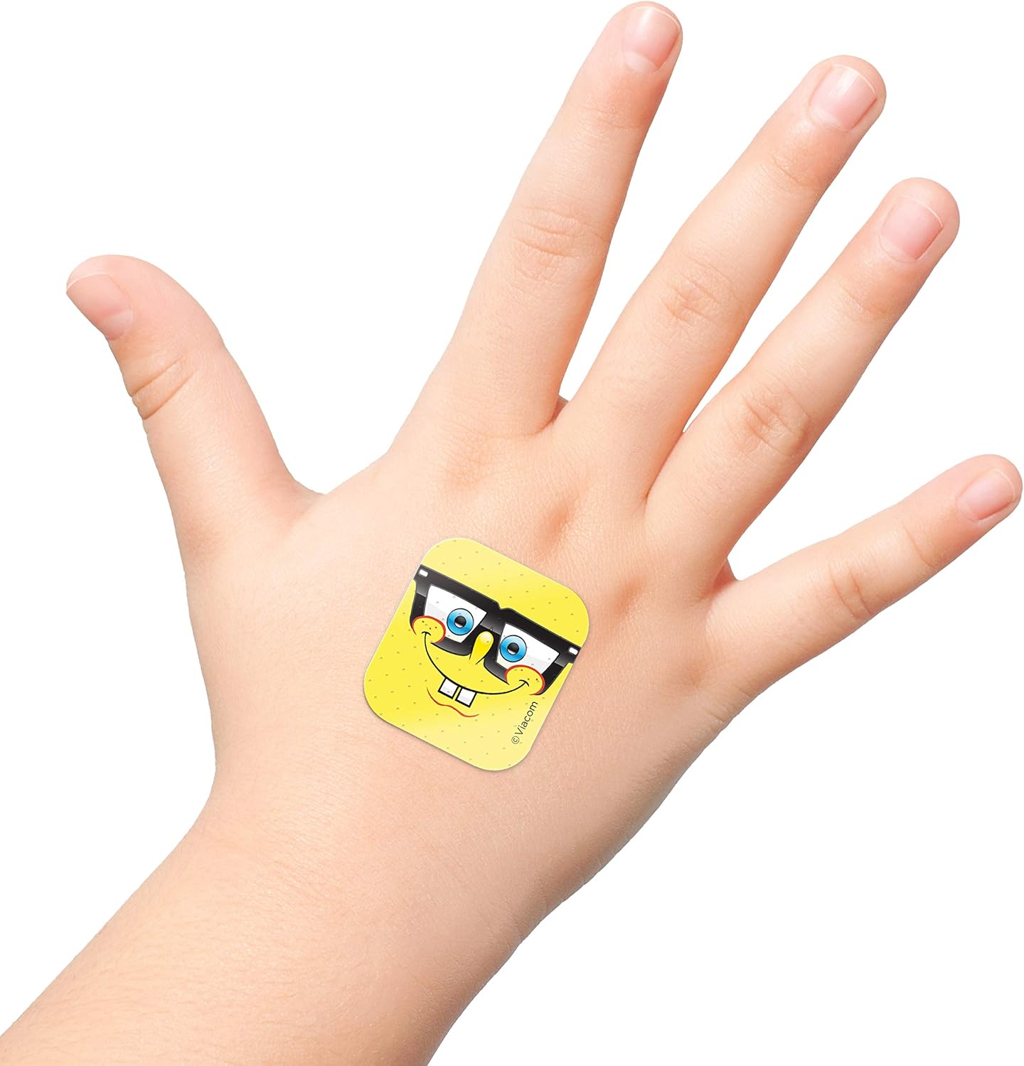 Spongebob Kids Bandages, 100 ct | Wear Like Stickers, Adhesive Bandages for Minor Cuts, Scrapes, Burns. Easter Basket Stuffers for Kids & Toddlers