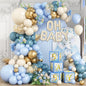 Sage Green Baby Shower Decorations,Boho Greency Neutral Balloon Arch with Oh Baby Balloon Banner Green Gold Balloons For Boy Girl Woodland Baby Shower Birthday Party Supplies