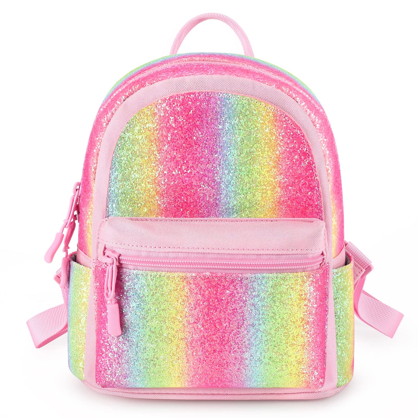 mibasies Mini Backpack for Girls Kids Rainbow Purse Dance Bag for Girls Gifts age 2 3 4 5 6 7 8 yrs