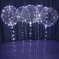 White LED Balloons Light up Bobo Party Balloons DIY kit-Clear Cold White LED Balloons for Helium or Air (cold white, 6 pack)