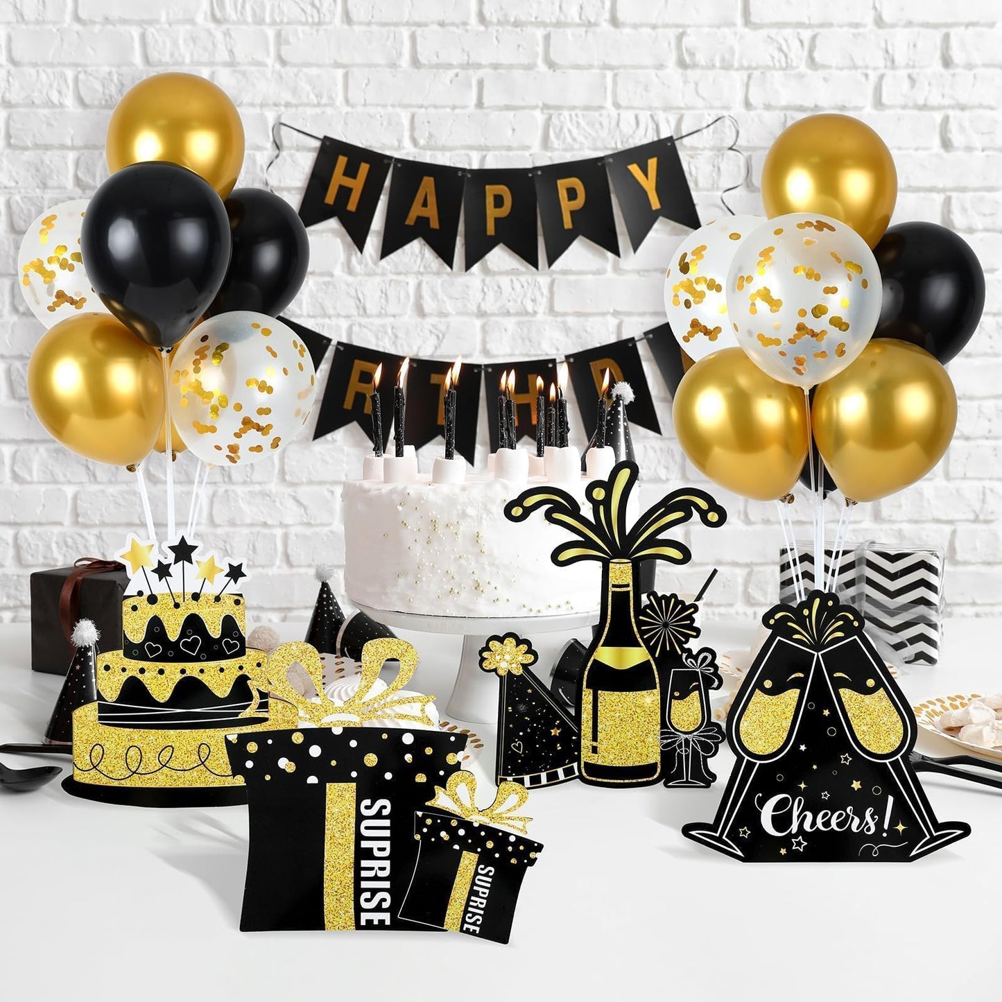 4 Sets Balloon Stand Kit for Table Bear Baby Shower Tables Centerpieces with Balloon Boy Baby Shower Decorations for Bear Theme Gender Reveal Birthday Party Table Decorations Supplies (Brown Bear, 4)